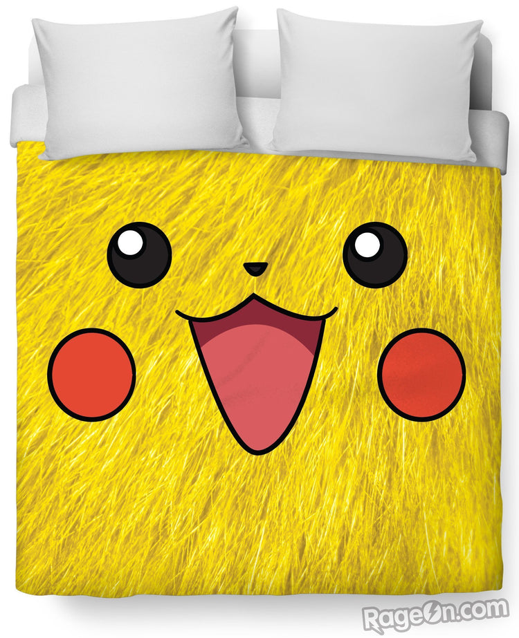 Pikachu Face Duvet Cover