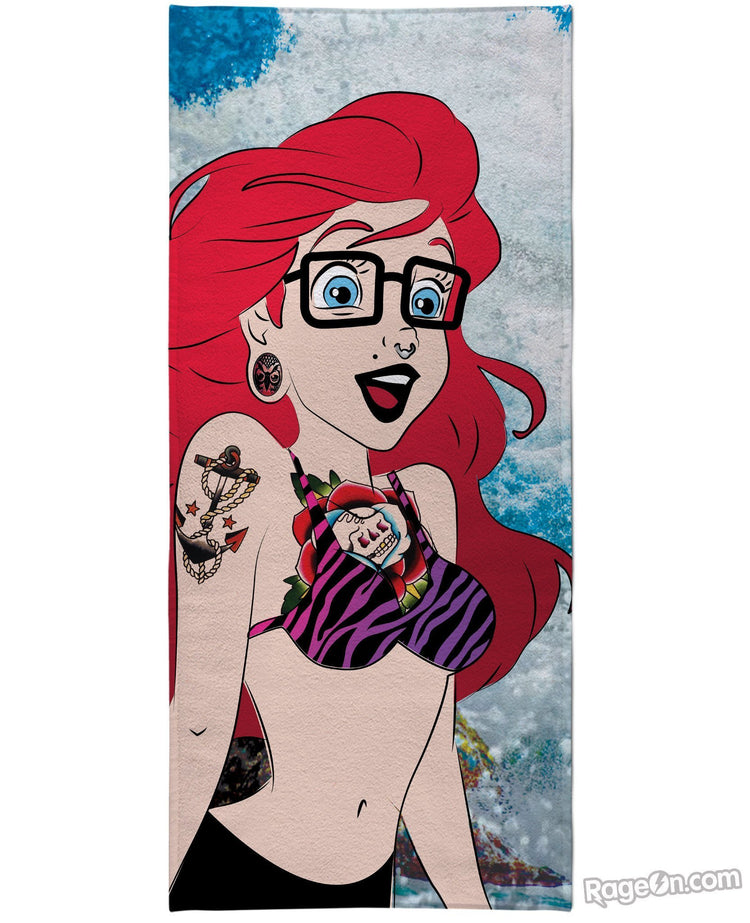 Hipster Ariel Beach Towel