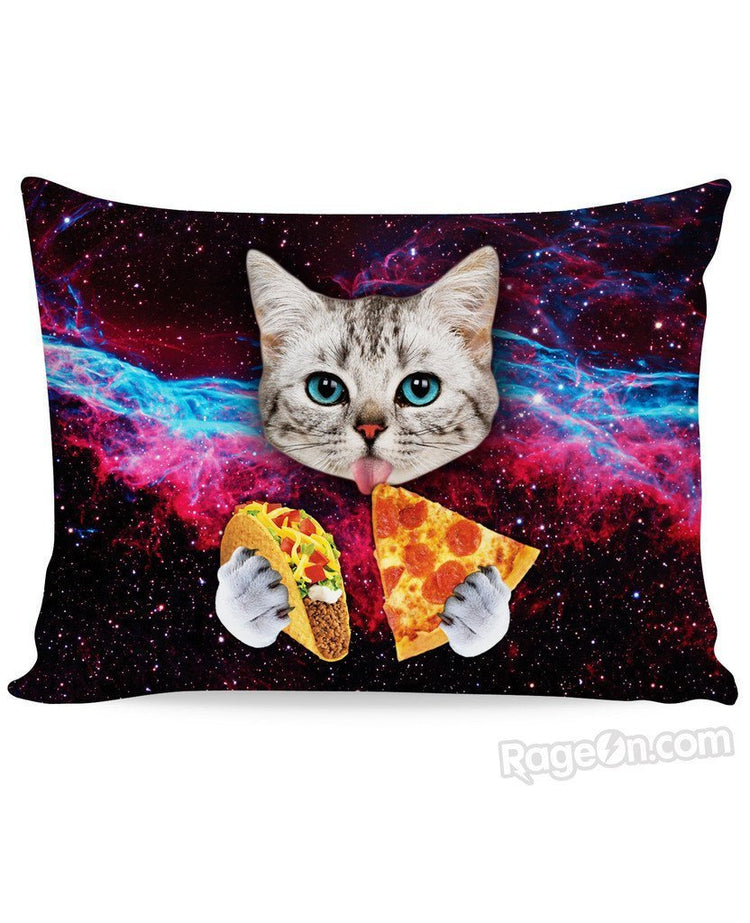 Taco Cat Bed Duvet Cover and Pillowcase Combo