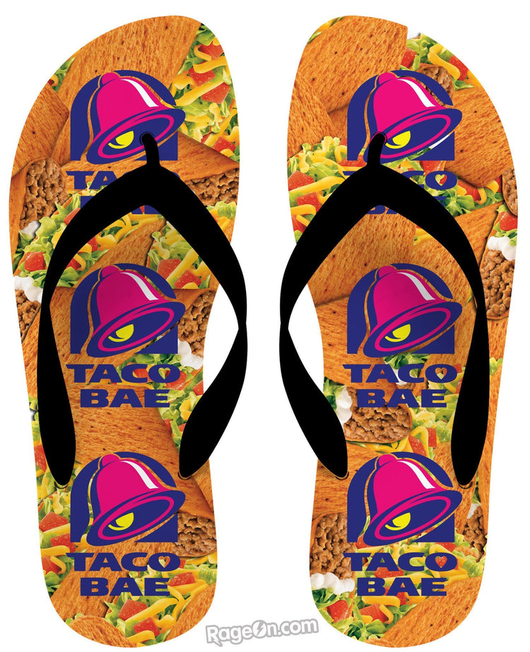 Taco Bae Flip Flops