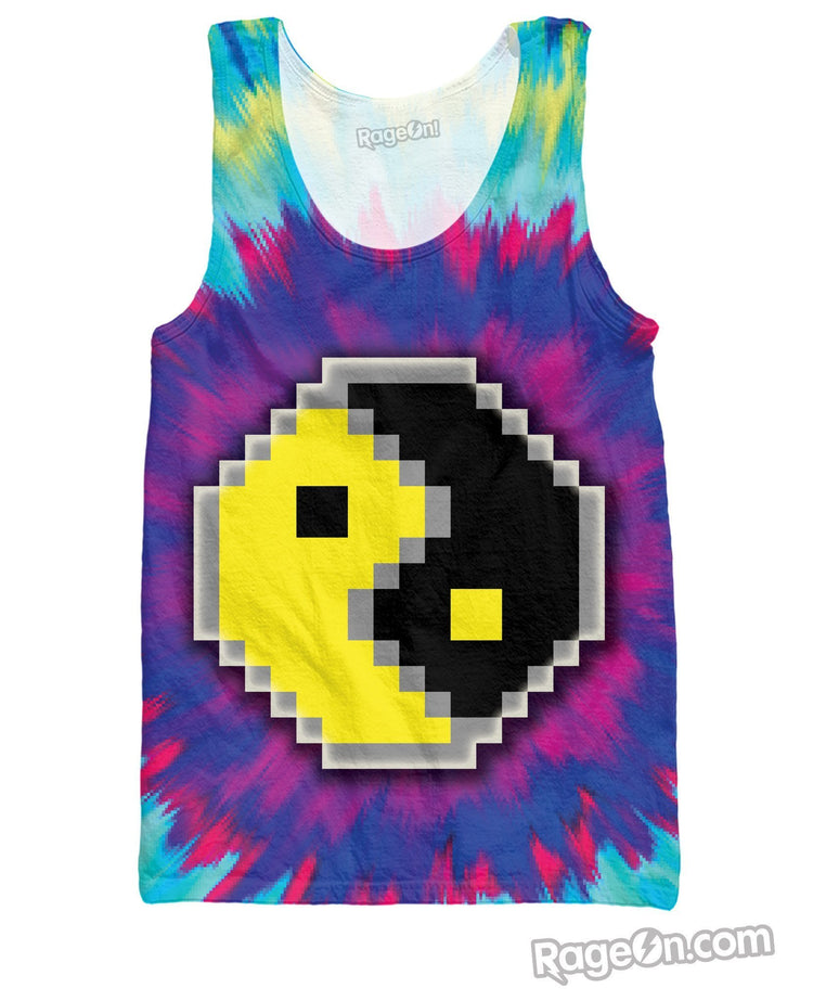 8-bit Yin Yang Pac Man Tank Top