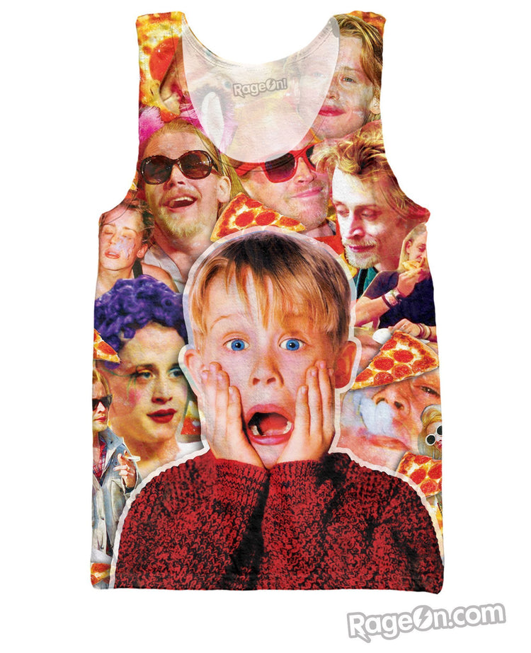 Macaulay Culkin Pizza Party Monster Tank Top
