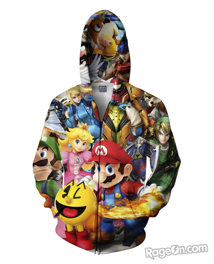 Super Smash Bros Brawl Zip-Up