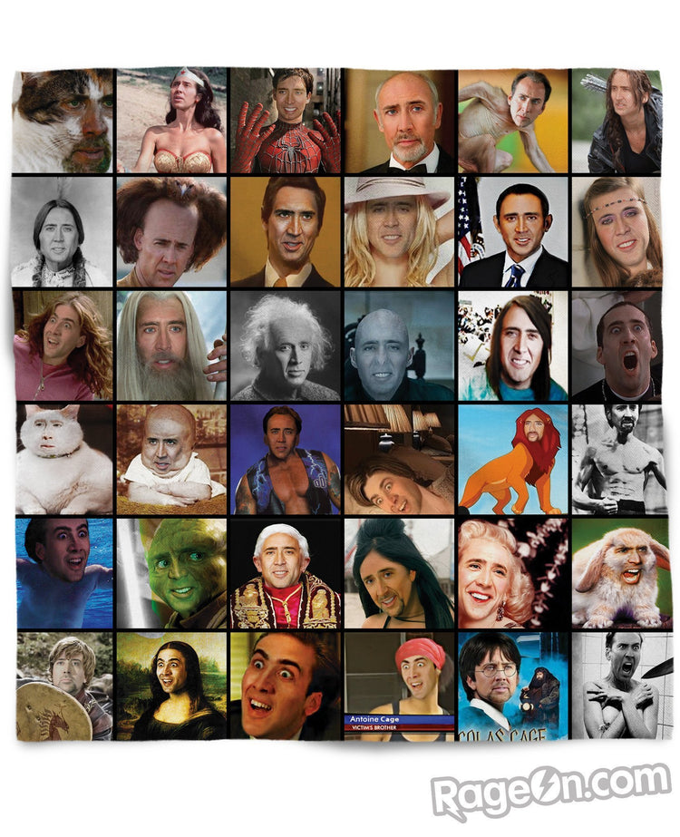 Nicolas Cage Rage Faces Bandana