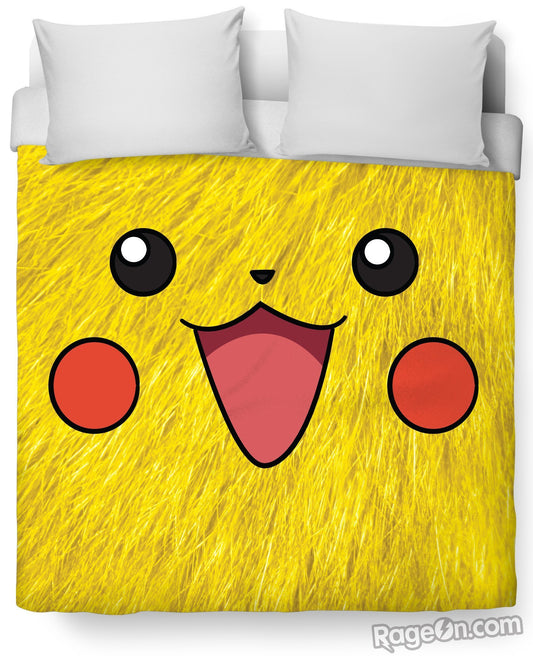 Pikachu Face Duvet Cover
