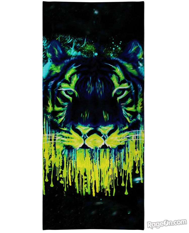 Tiger Drippy Beach Towel