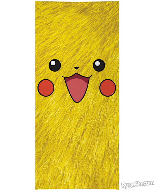 Pikachu Face Beach Towel