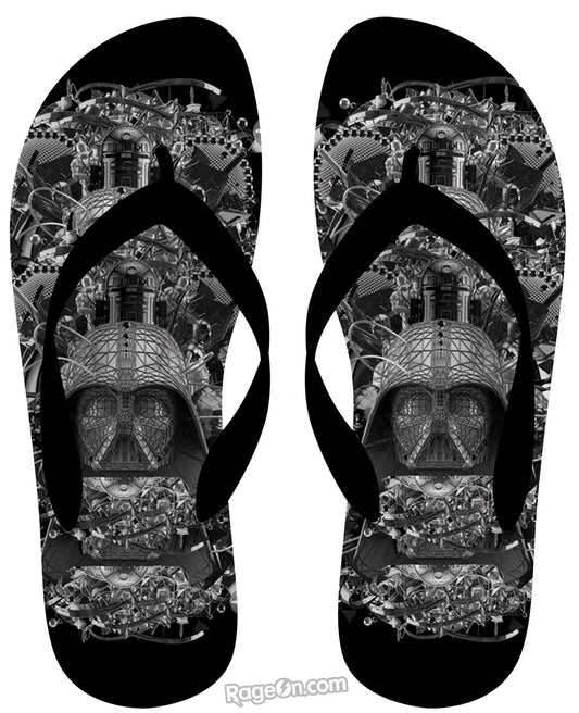Star Wars B&W Flip Flops