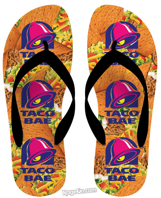 Taco Bae Flip Flops
