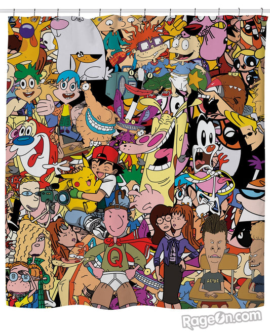 Totally 90s Shower Curtain