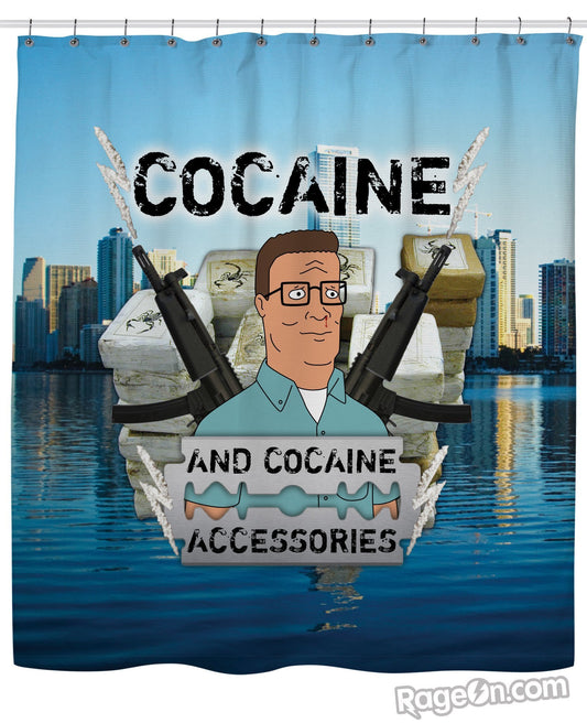 Cocaine and Cocaine Accessories Shower Curtain