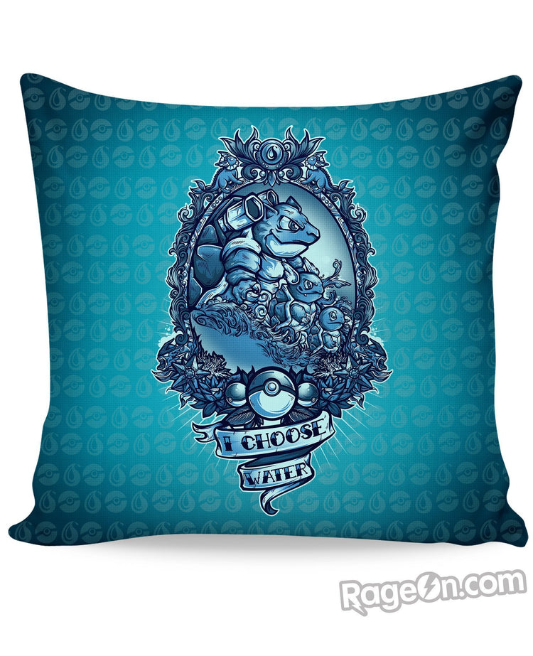I Choose Water Couch Pillow