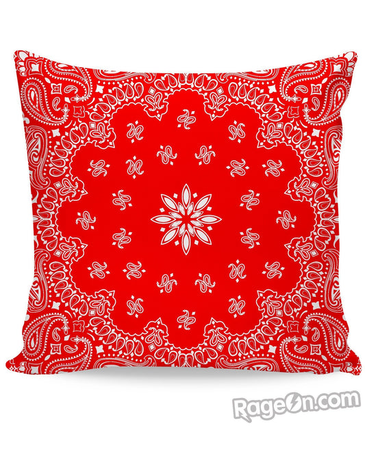 Red Bandana Couch Pillow