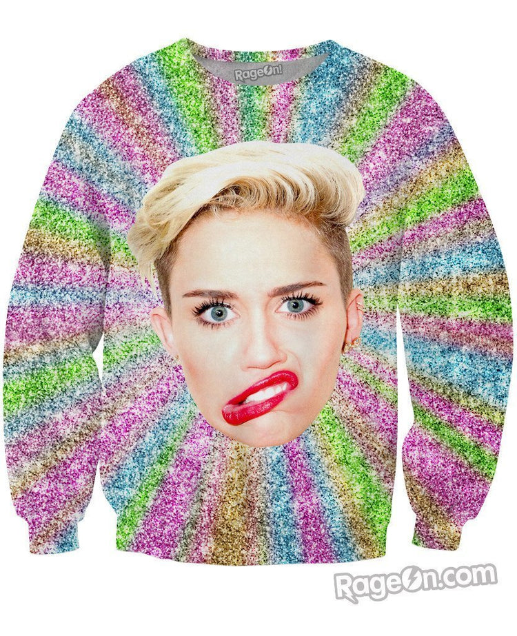 Miley's Face Crewneck Sweatshirt