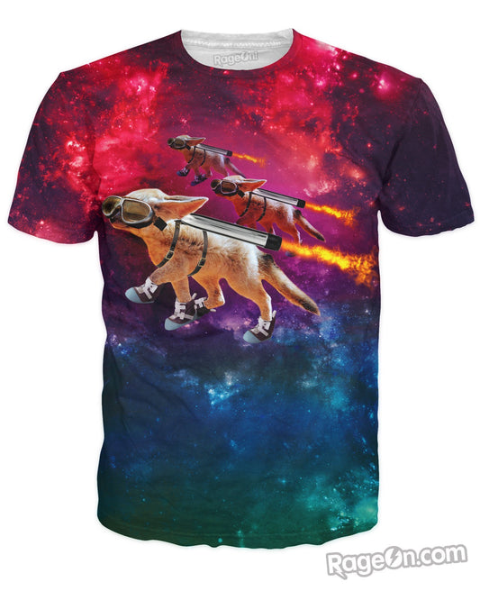 Pocket Rocket Space Foxes T-Shirt