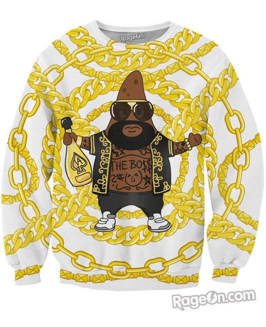 Patrick Ross White Crewneck Sweatshirt