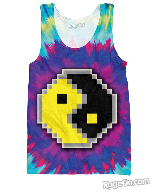 8-bit Yin Yang Pac Man Tank Top