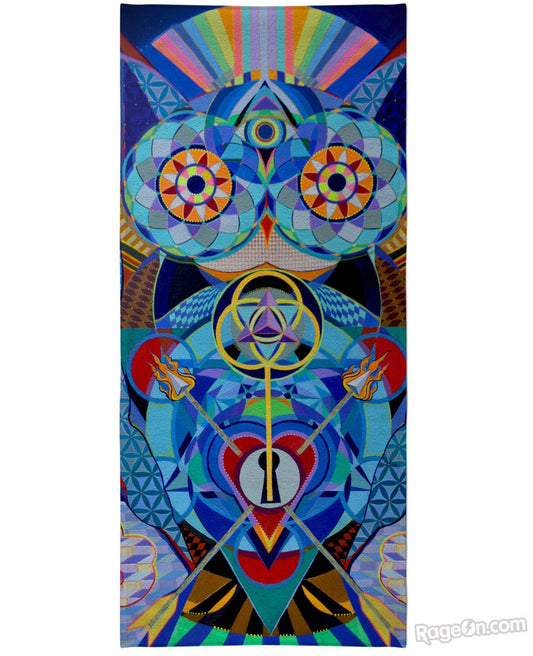 Guardian at the Gate Beach Towel