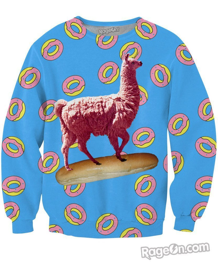 Breadstick Llamacorn Crewneck Sweatshirt