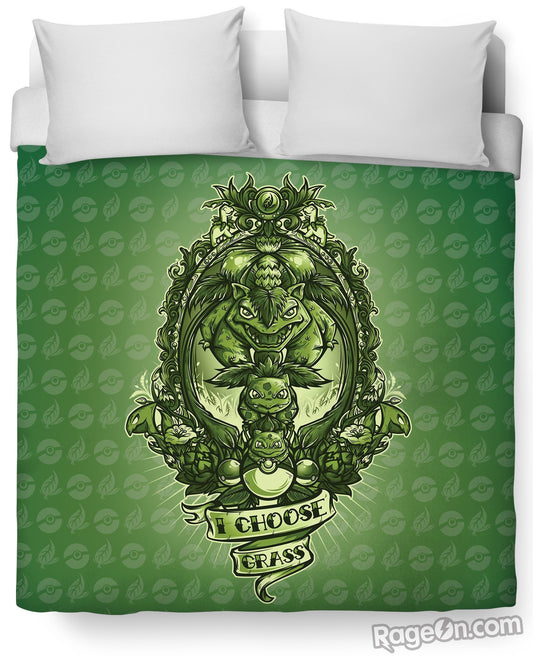 I Choose Grass Duvet Cover