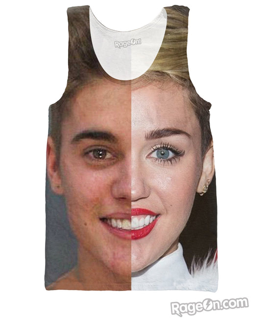Justin Cyrus Miley Bieber Tank Top