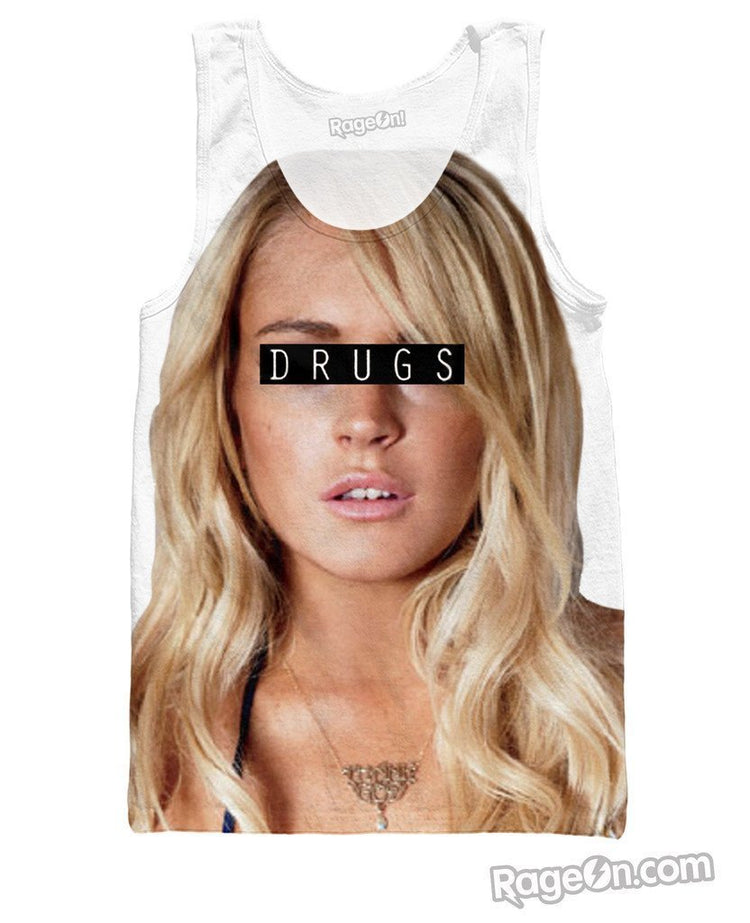 Lindsay Lohan Drugs Tank Top *Ready to Ship*