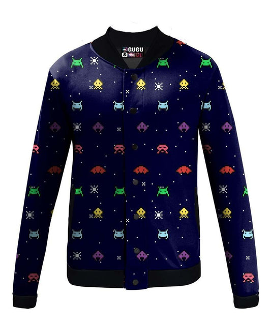 Space Invaders Baseball Jacket