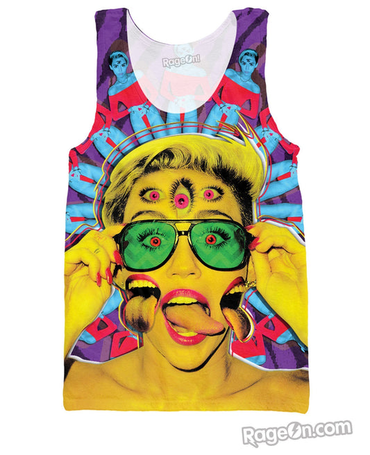 Miley Cyrus Psychedelic Tank Top